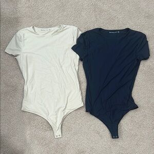 Abercrombie Bodysuit Set - Beige and Navy